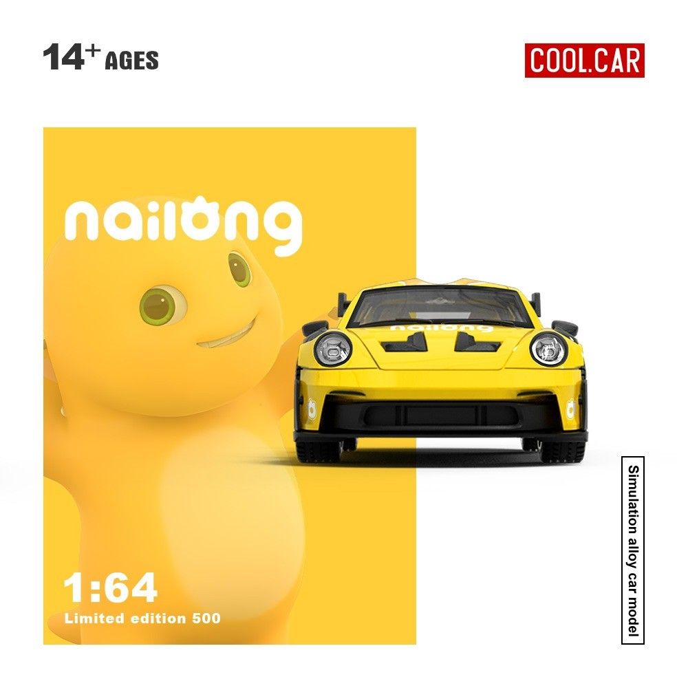 CoolCar 1:64-Porsche 992 GT3 RS- Milk Dragon CC644642