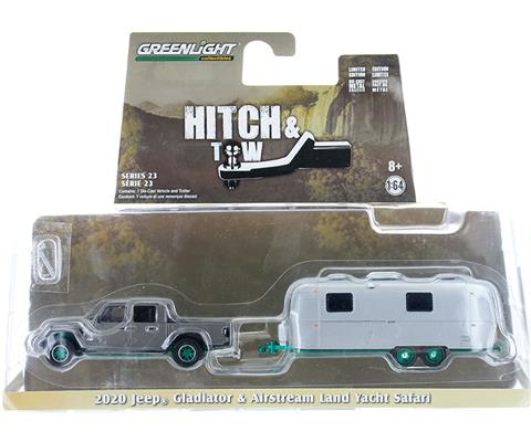 CHASE GREEN MACHINE-2020 Jeep Gladiator in Granite & Airstream Double-Axle Land Yacht Safari (Hitch and Tow Series 23)