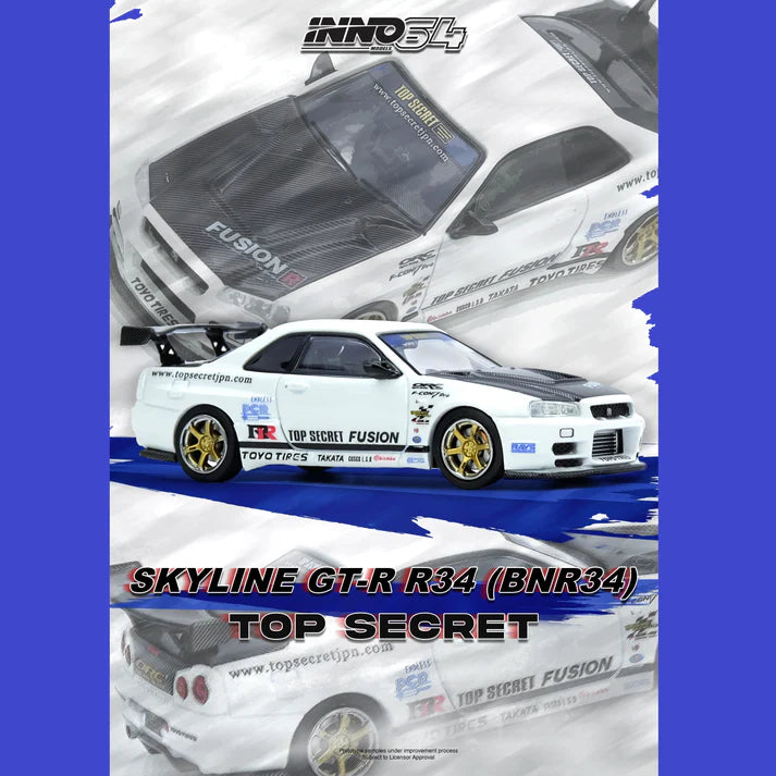 Nissan Skyline GT-R (R34) "Top Secret" RHD, White