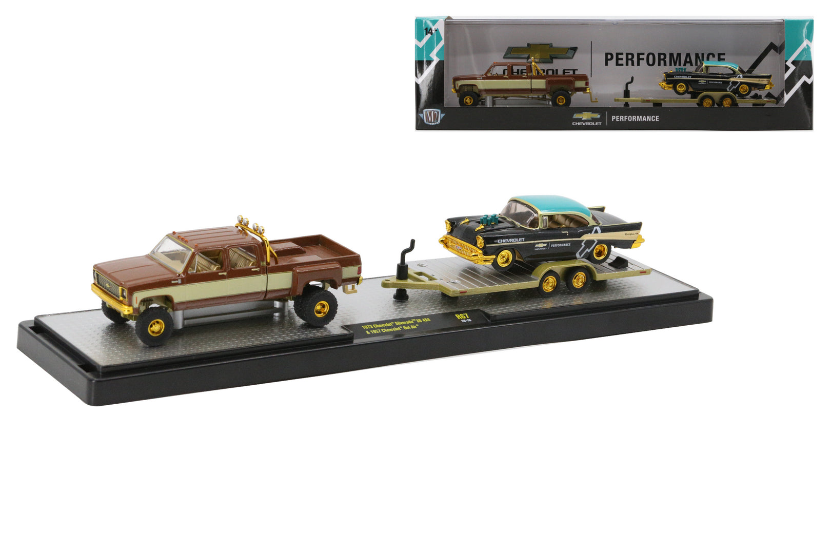 Chase Cars-1973 Chevrolet Silverado 30 4x4 & 1957 Chevrolet Bel Air