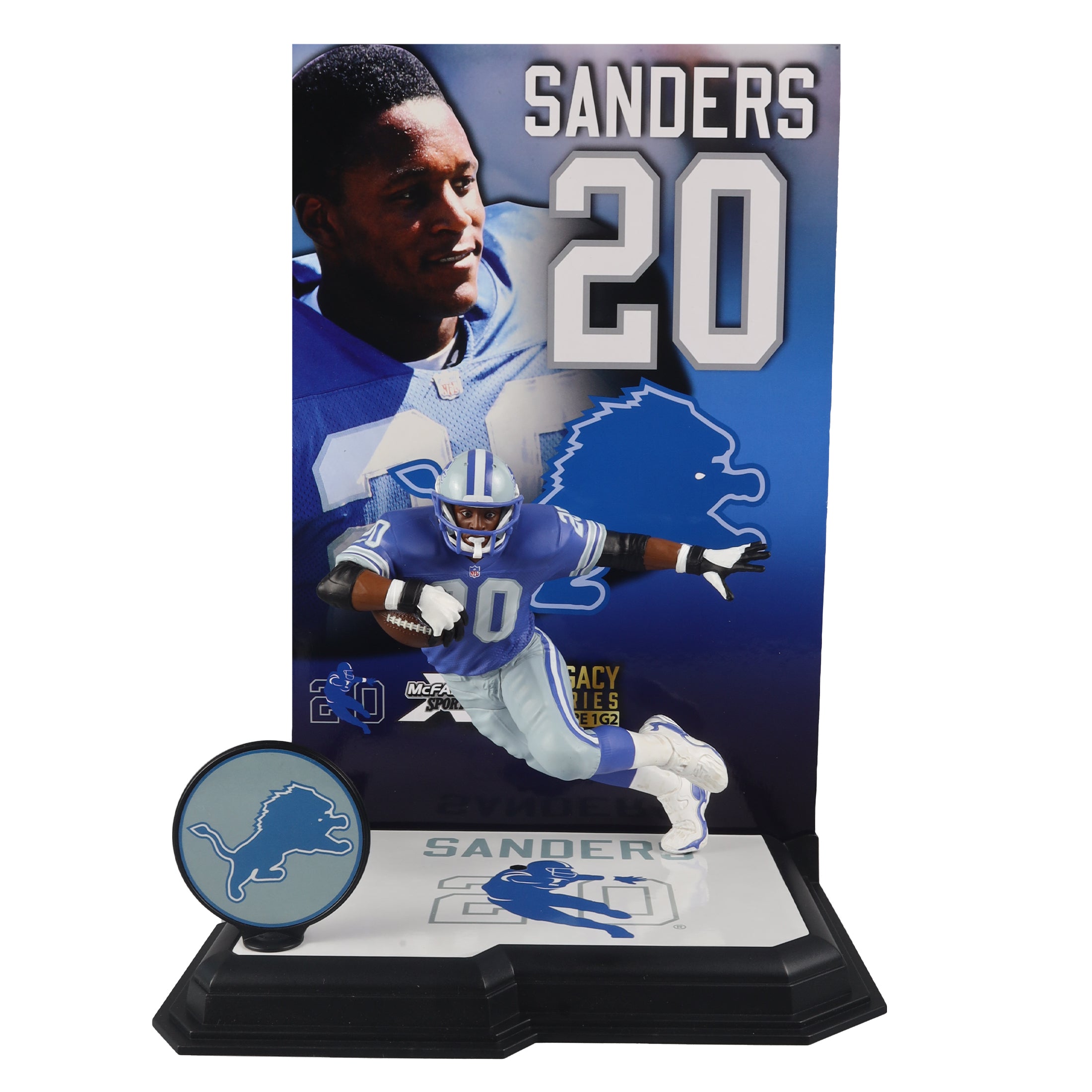 MCFARLANE NFL SPORTSPICKS-GOLD-BARRY SANDERS (BLUE)