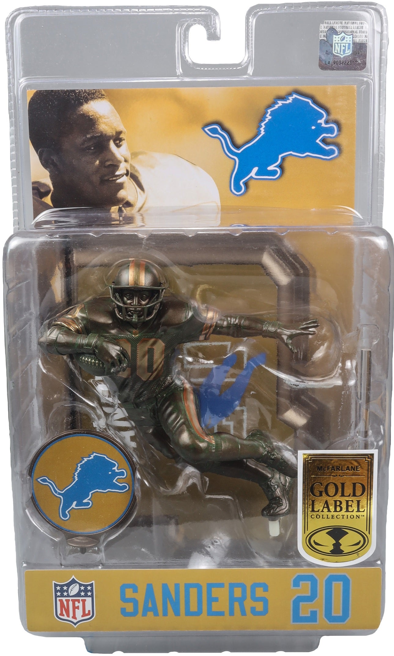 MCFARLANE NFL SPORTSPICKS-GOLD-BARRY SANDERS (BRONZE)