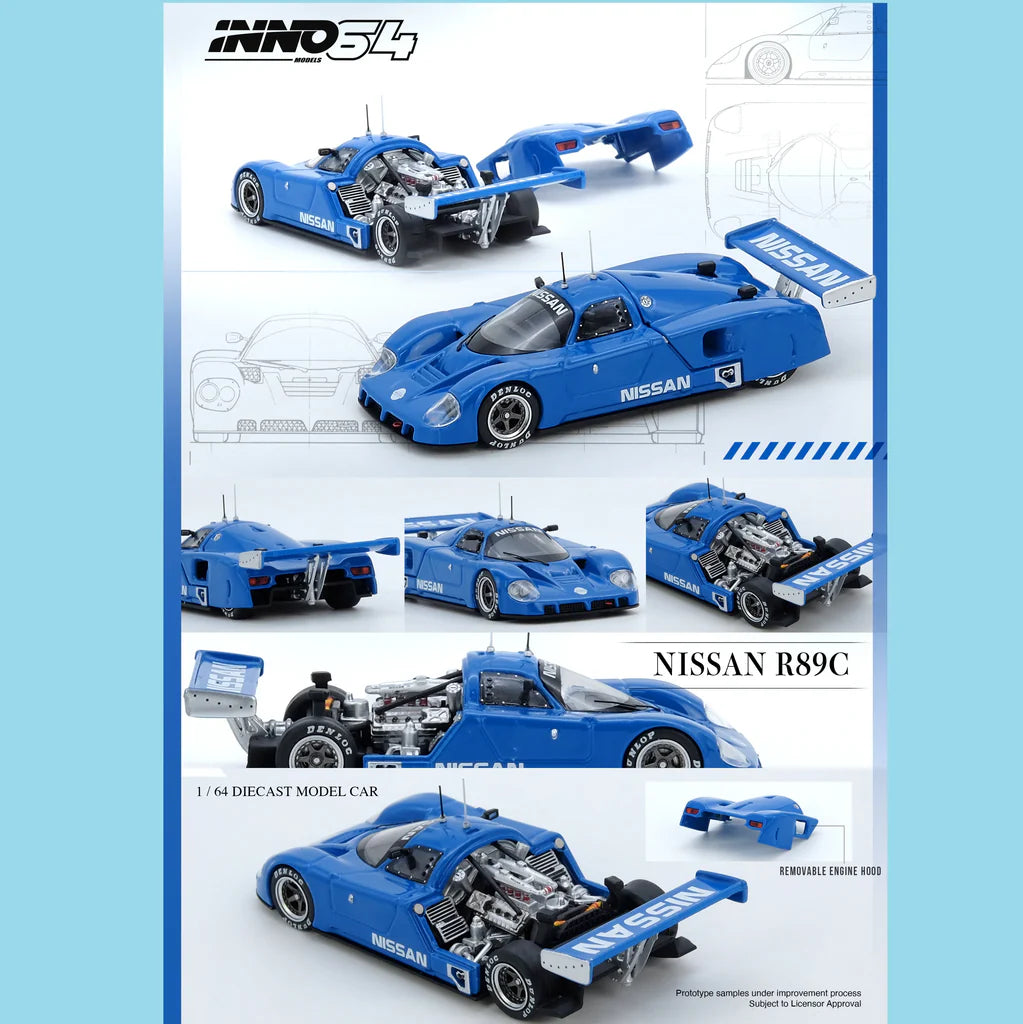 INNO64 1/64-NISSAN R89C (Blue) IN64-R89C-BL