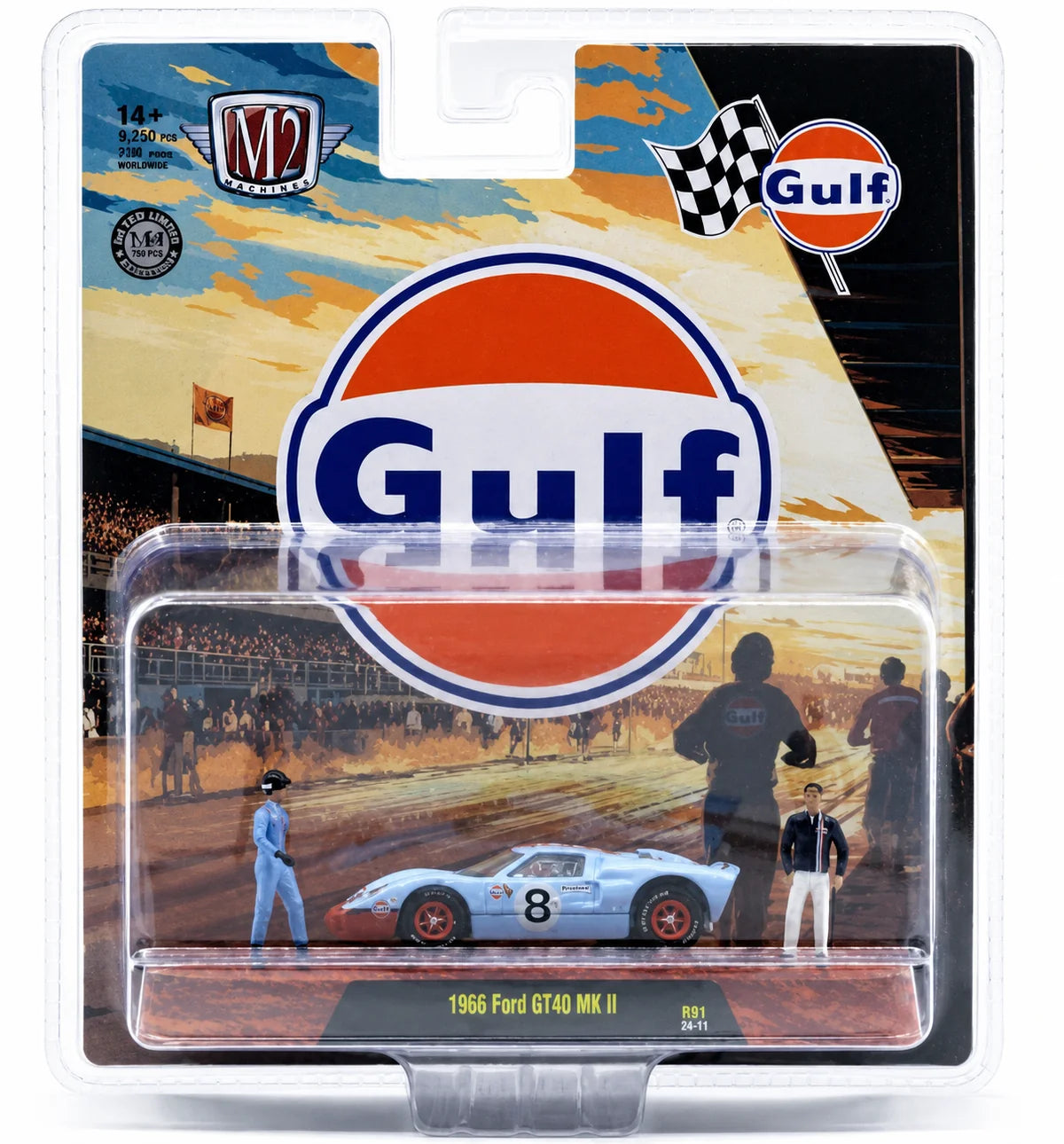 M2 Machines 1:64 1966 Ford GT40 MK2 – Diorama 2026 Release 21 – 67500-21-A
