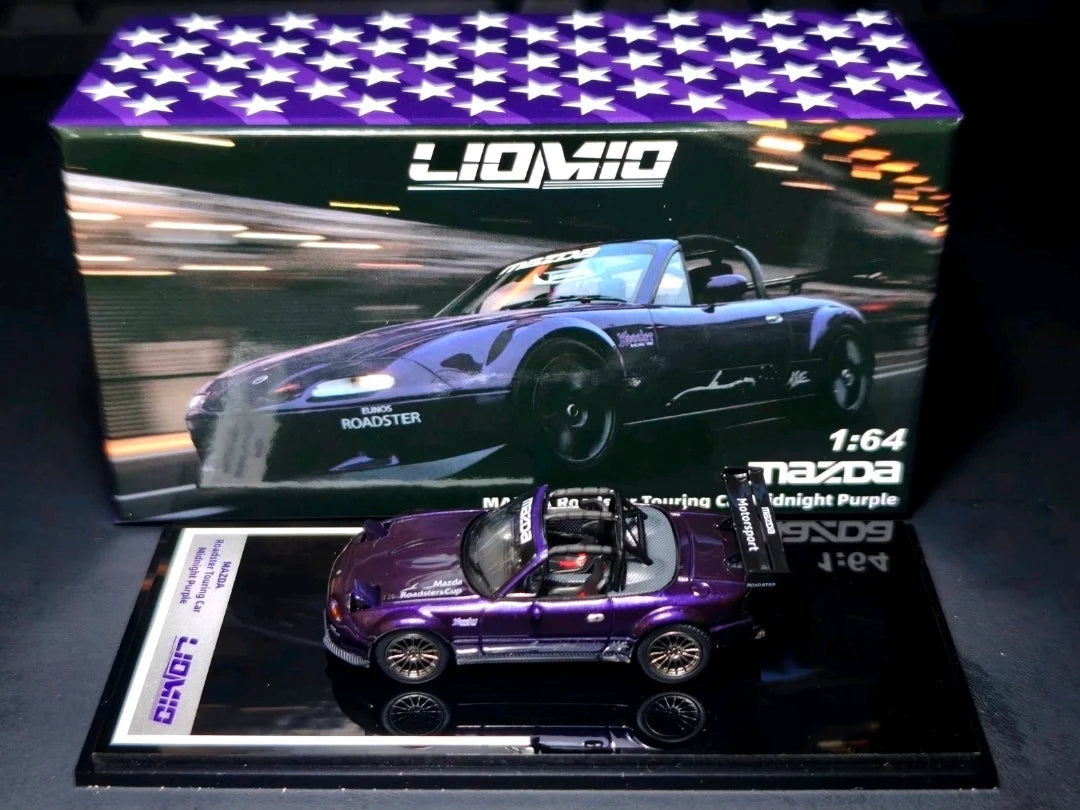 LIOMIO 1:64 Mazda Roadster Touring Car – Midnight Purple – HEC Version 2026 – LI64-Roadster-HEC2026