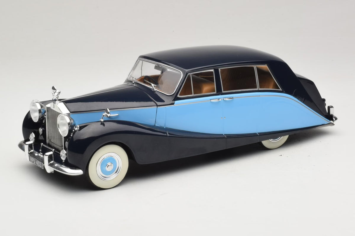 MCG 1:18 Rolls-Royce Silver Wraith Hooper Empress Line Saloon 1956 – Noir / Bleu foncé – MCG18051