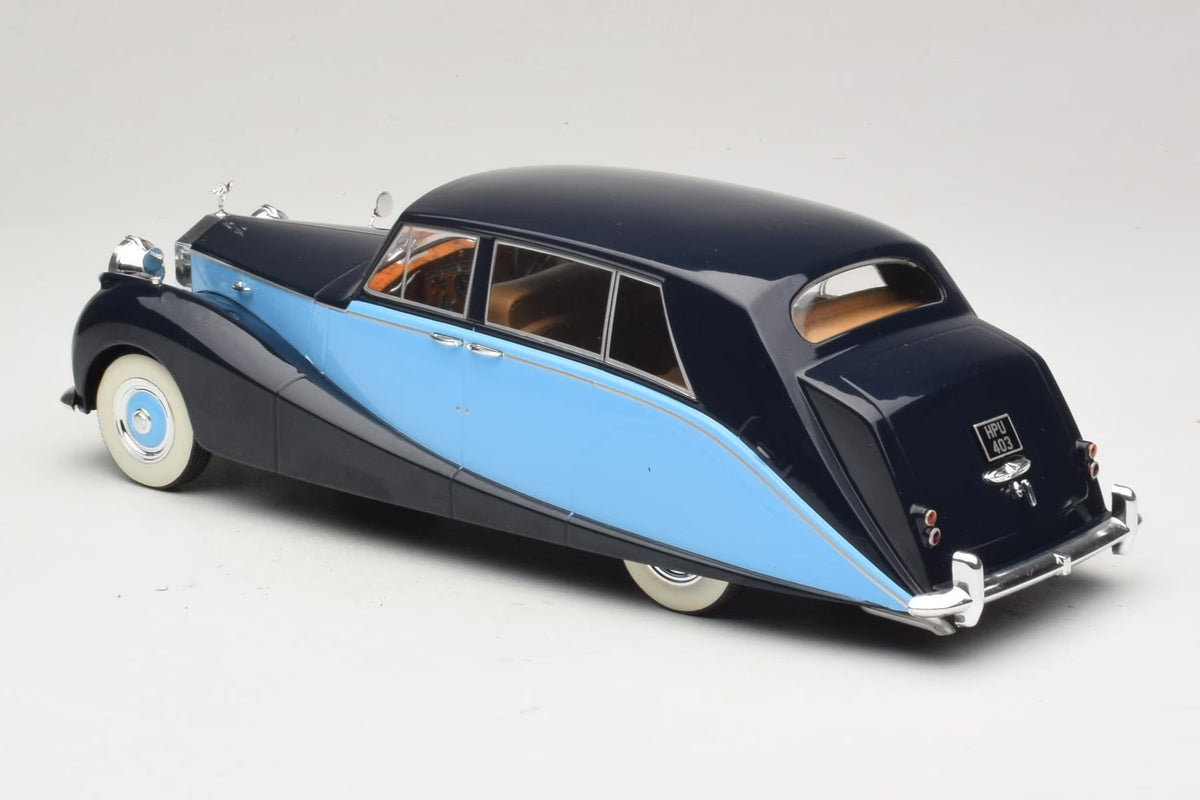 MCG 1:18 Rolls-Royce Silver Wraith Hooper Empress Line Saloon 1956 – Noir / Bleu foncé – MCG18051