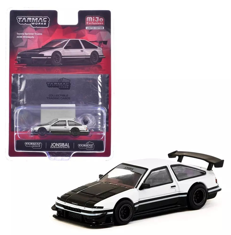 Toyota Sprinter Trueno AE86 Widebody by Jon Sibal with Trading Card