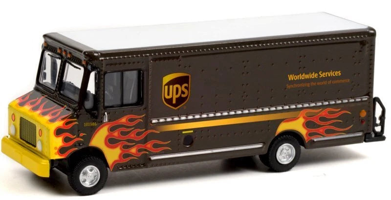 United Parcel Service (UPS) Worldwide Services with Flames - 2019 Package Car H.D. Trucks Series 21