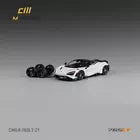 McLaren 765LT-White with Black Top and Extra Wheels (CM64-765LT-21)