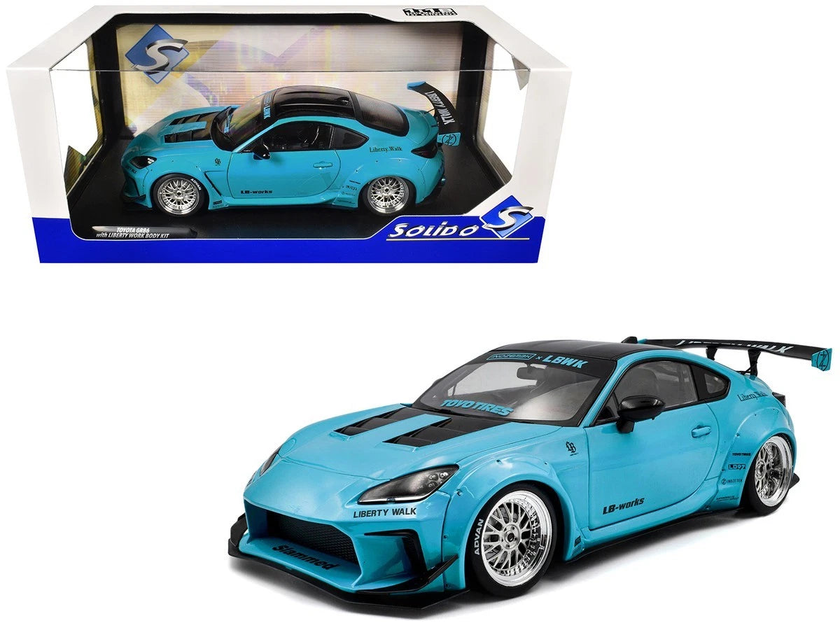 SOLIDO-2024 Toyota GR86 Liberty Walk Body Kit Baby Blue S1813601