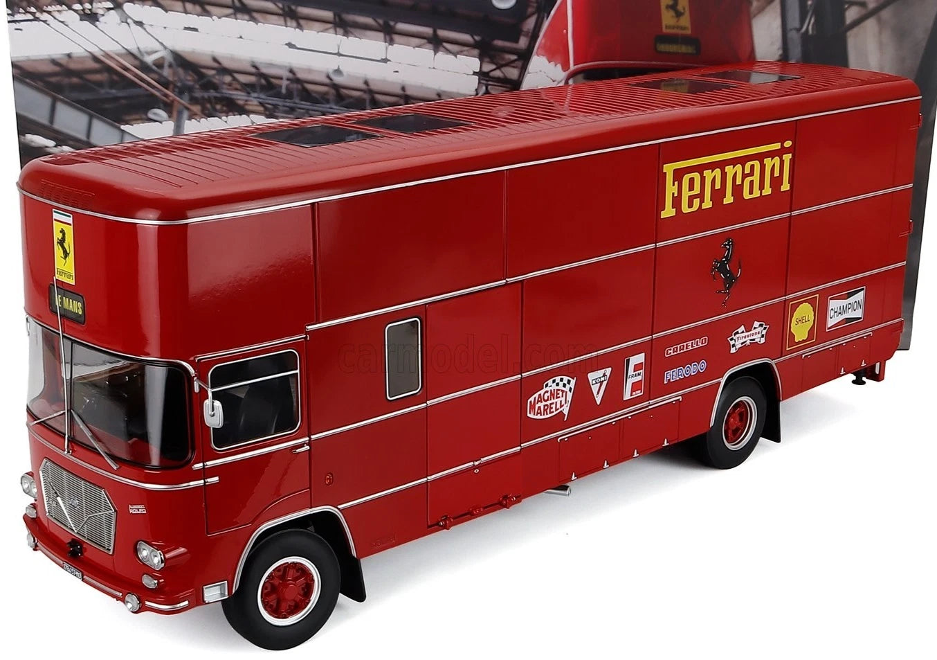 WERK 1/18-OM Fiat 150 Rolfo Scuderia Ferrari Race Auto Transporter