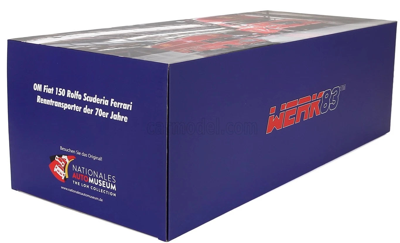 WERK 1/18-OM Fiat 150 Rolfo Scuderia Ferrari Race Auto Transporter