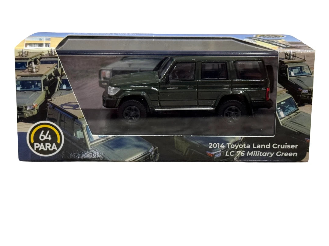 PARA64 1/64 2014 Toyota Landcruiser LC76 Military Green LHD PA-56313