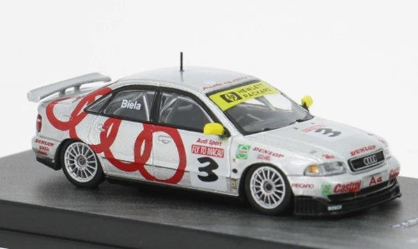 TARMAC WORKS HOBBY64 1/64-Audi A4 Quattro Macau Guia Race 1996 Winner Frank Biela T64-077-96MGP03