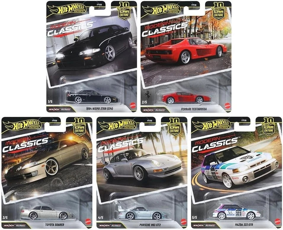 Hot Wheels 1:64 Premium 2026-CAR CULTURE MODERN CLASSICS (5 Car Set) FPY86-961S-(5 CAR SET)