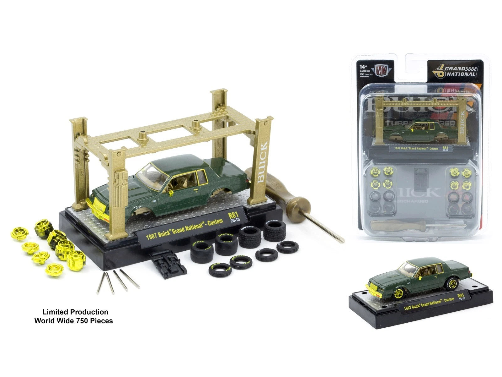 CHASE CARS- 1987 Buick Grand National (M2 Machines-Model-Kit Release 81) CHASE-37000-81A