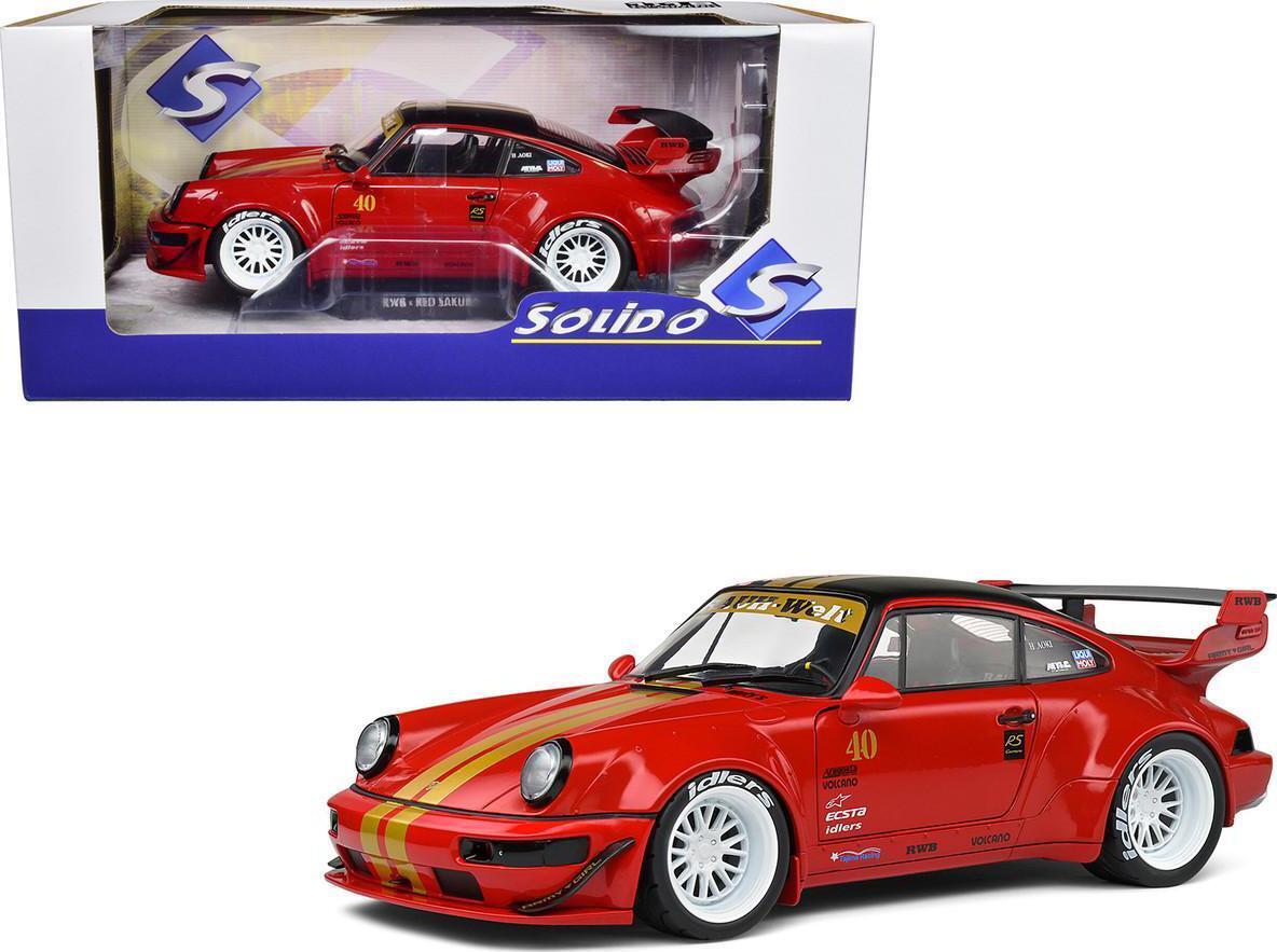 送料無料 – 2021 Sakura Red RWB 964 911 Porsche Nice Collection Car ソリド