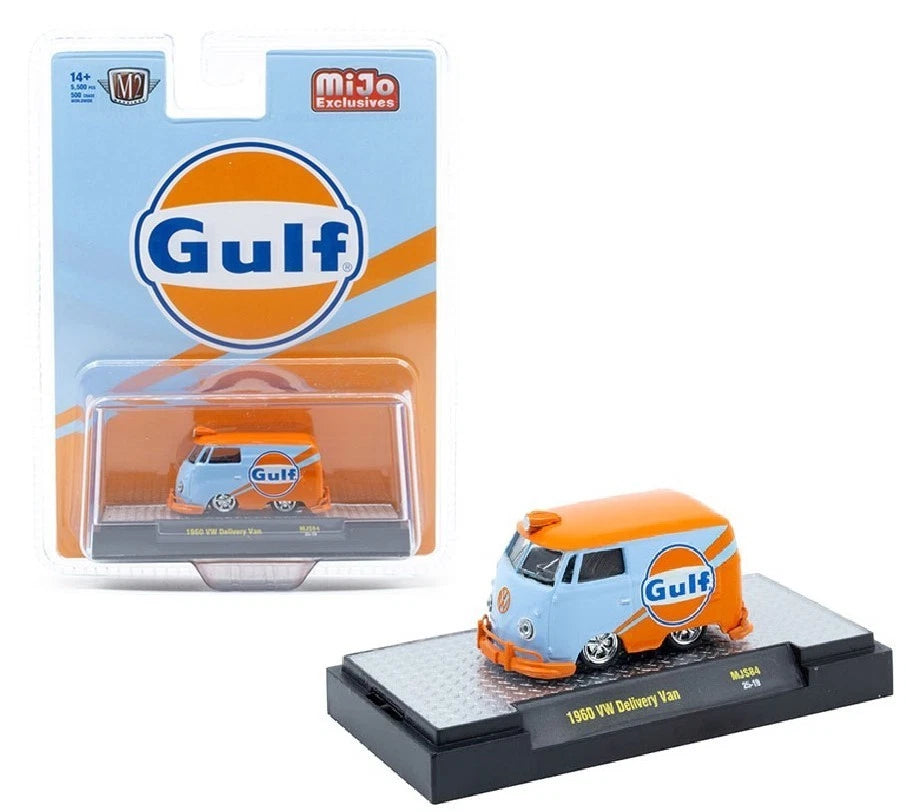 1960 Volkswagen Delivery van Custom GULF (M2 Machines-31500-MJS84)