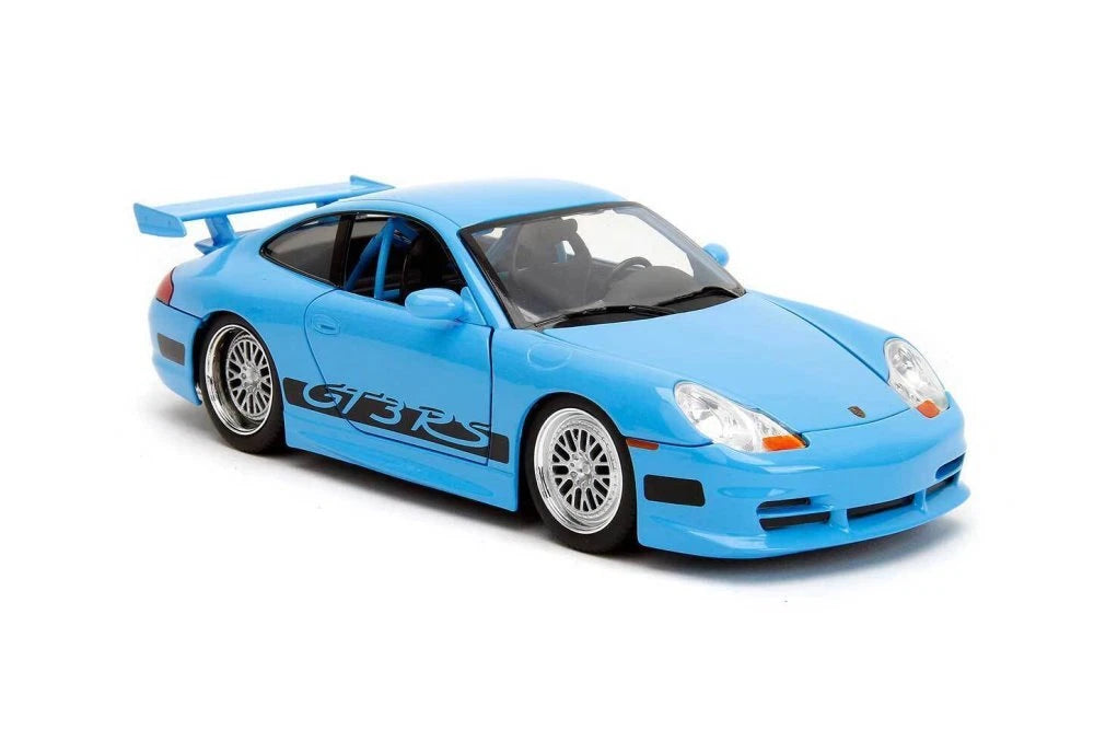Porsche 911 GT3 RS Light Blue with Black Accents "Fast & Furious"
