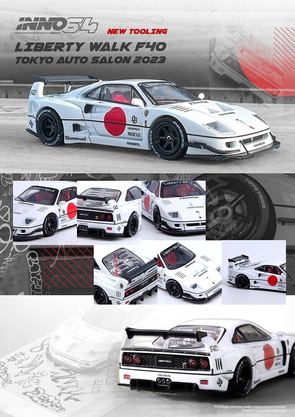 Liberty Walk Ferrari F40 LBWK Tokyo Auto Salon 2023 – Nice Car Collection