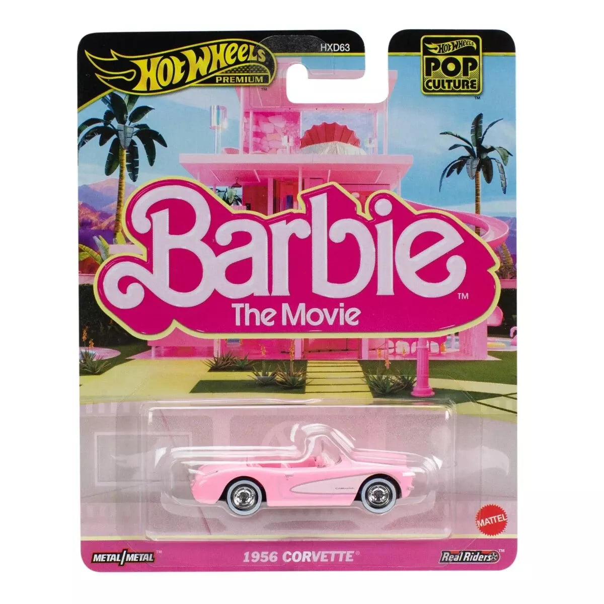 1956 CORVETTE BARBIE THE MOVIE, (JBL79) Hot Wheels Premium Pop Culture 2024