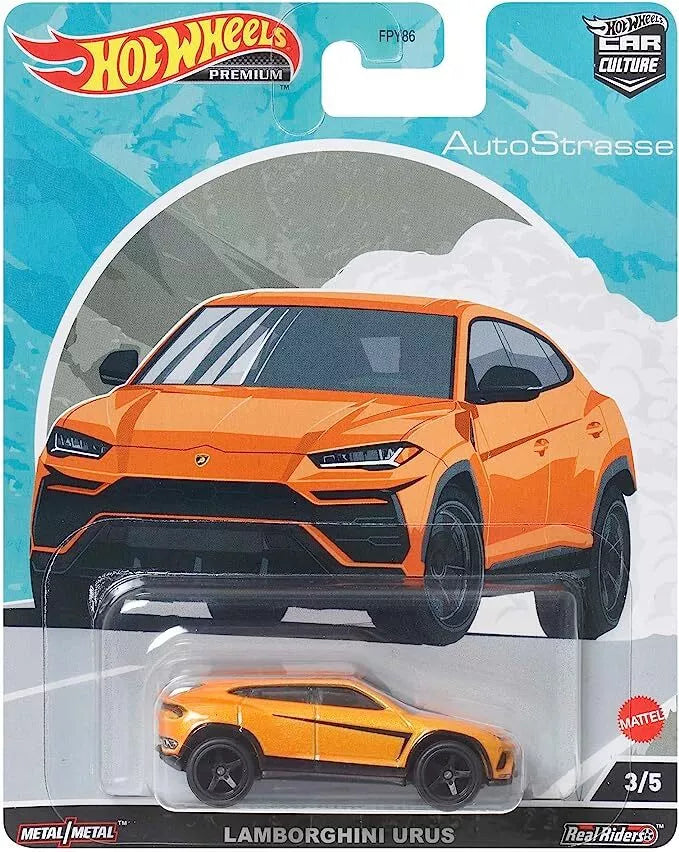 HOT WHEELS PREMIUM CAR CULTURE, AUTOSTASSE 2022, Lamborghini Urus, 3/5