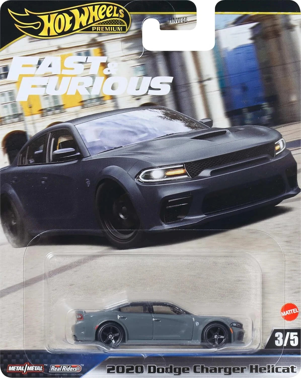 3/5, Dodge Challenger Hellcat Widebody (JBL96). Hot Wheels Premium Fast & Furious 2025
