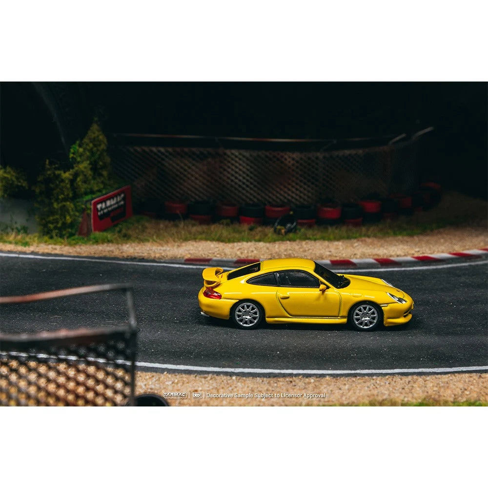 Tarmac Works Global64 1:64 Porsche 911 GT3 Type 996 Yellow – T64G-069-YL
