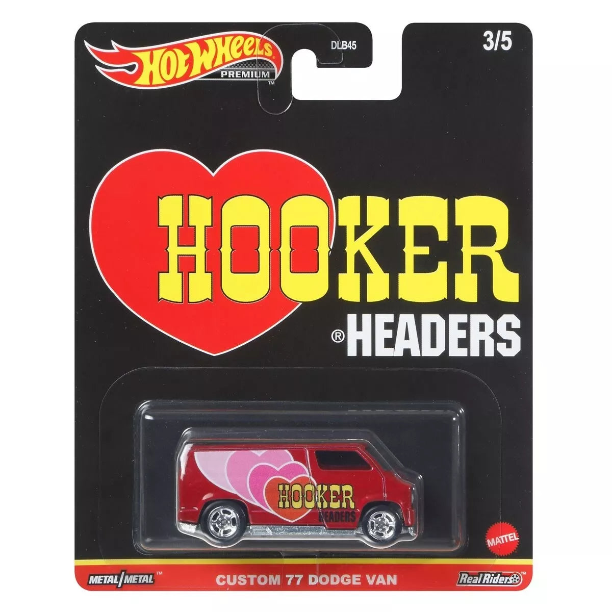 Hot Wheels 2021 Pop Culture Dash K "Speed Shop Garage", Hooker Headers-Custom 77 Dodge Van - 3/5 (GRL26))