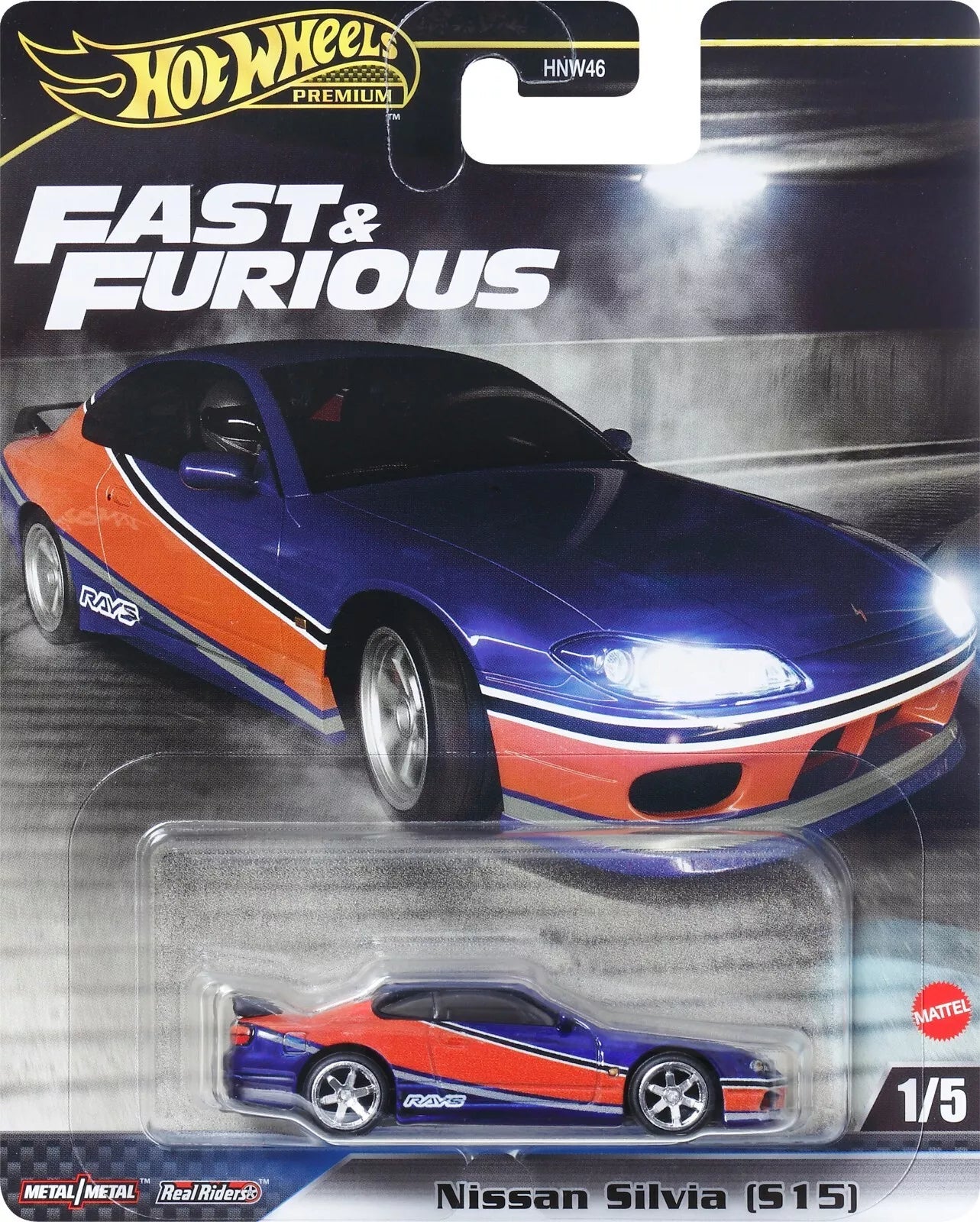 Hot Wheels Hot Wheels Nissan Silvia (S15) Premium Fast & Furious Car