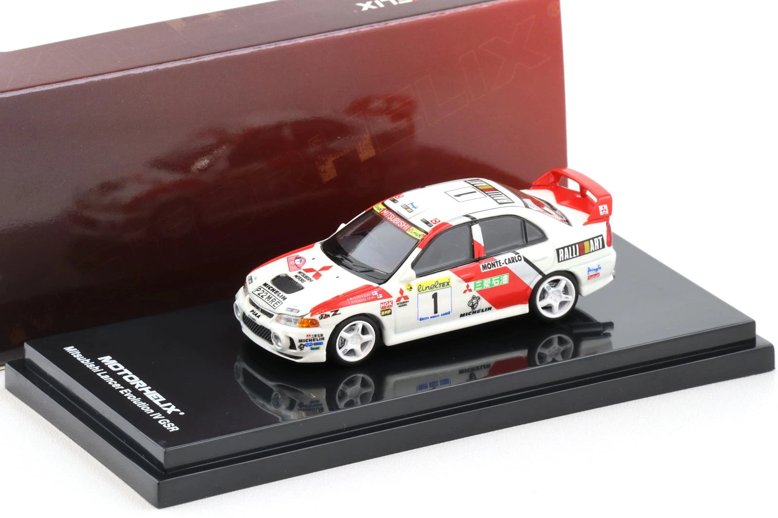Motorhelix 1/64 - Mitsubishi Lancer Evolution IV GSR Monte Carlo Livery - M64010