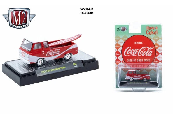 1965 Ford Econoline Truck – Coca-Cola (52500-A61B) (M2 Machines Coca-Cola Release A61)