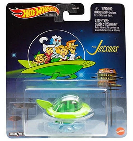 The Jetsons Capsule Car, HKC26, Hot Wheels 2023 Premium Retro Entertainment