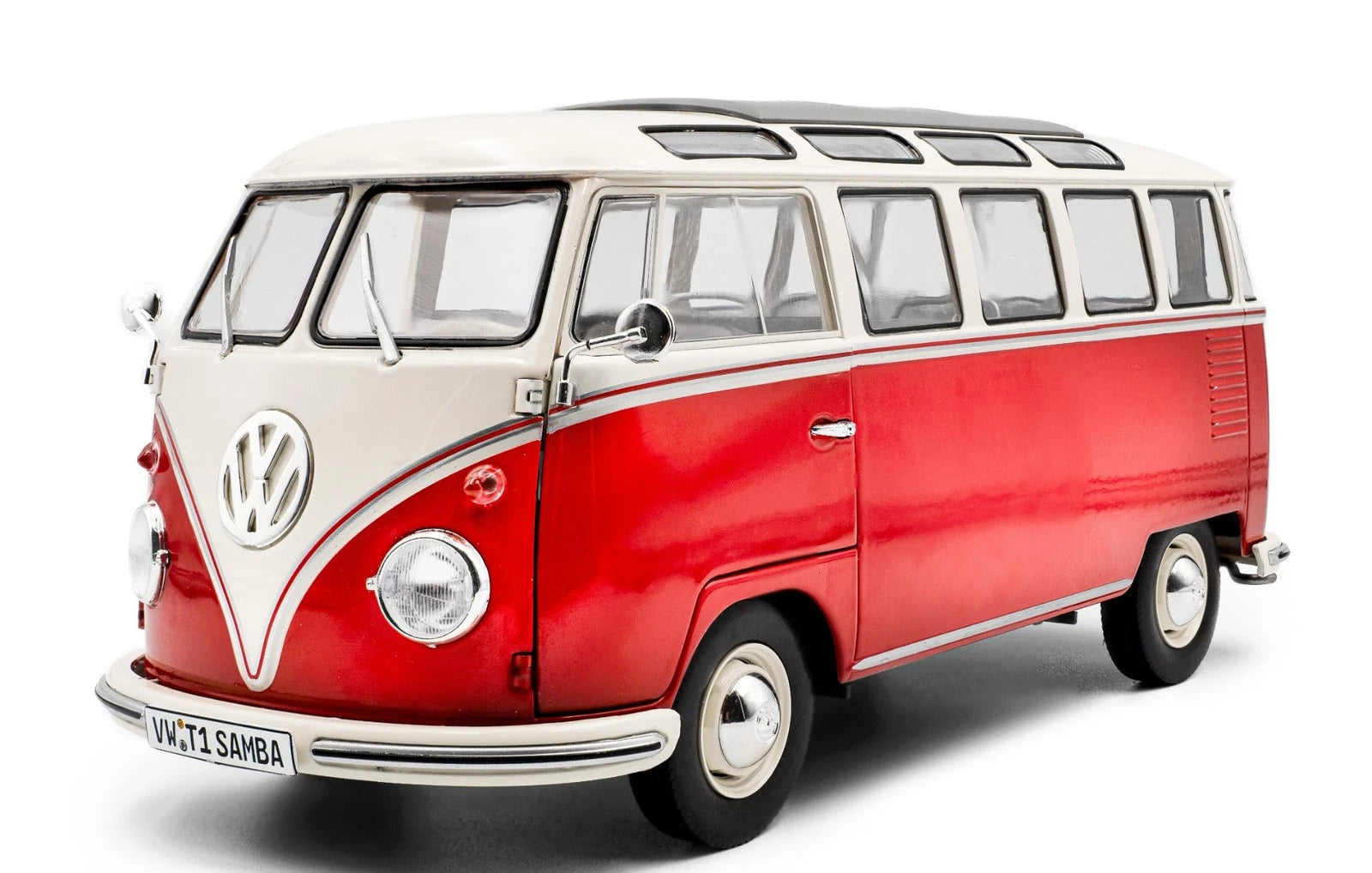 SOLIDO- VOLKSWAGEN Type 1 Samba 1962-Red (S1813402)