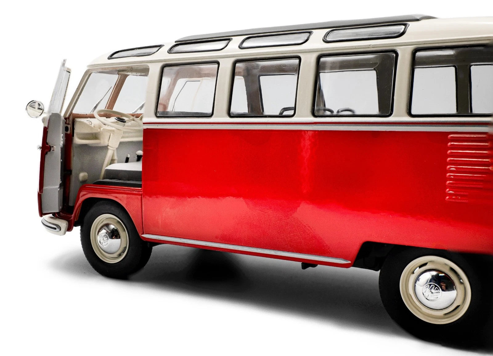 SOLIDO- VOLKSWAGEN Type 1 Samba 1962-Red (S1813402)