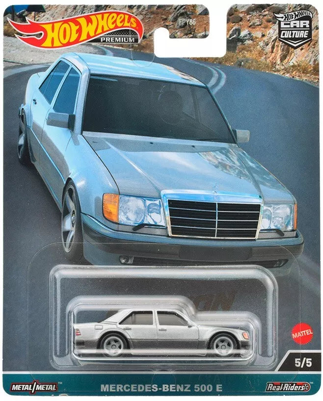 5/5, Mercedes-Benz 500, HKC55, HOT WHEELS PREMIUM CAR CULTURE, CANYON WARRIORS , 5/5, Mercedes-Benz 500