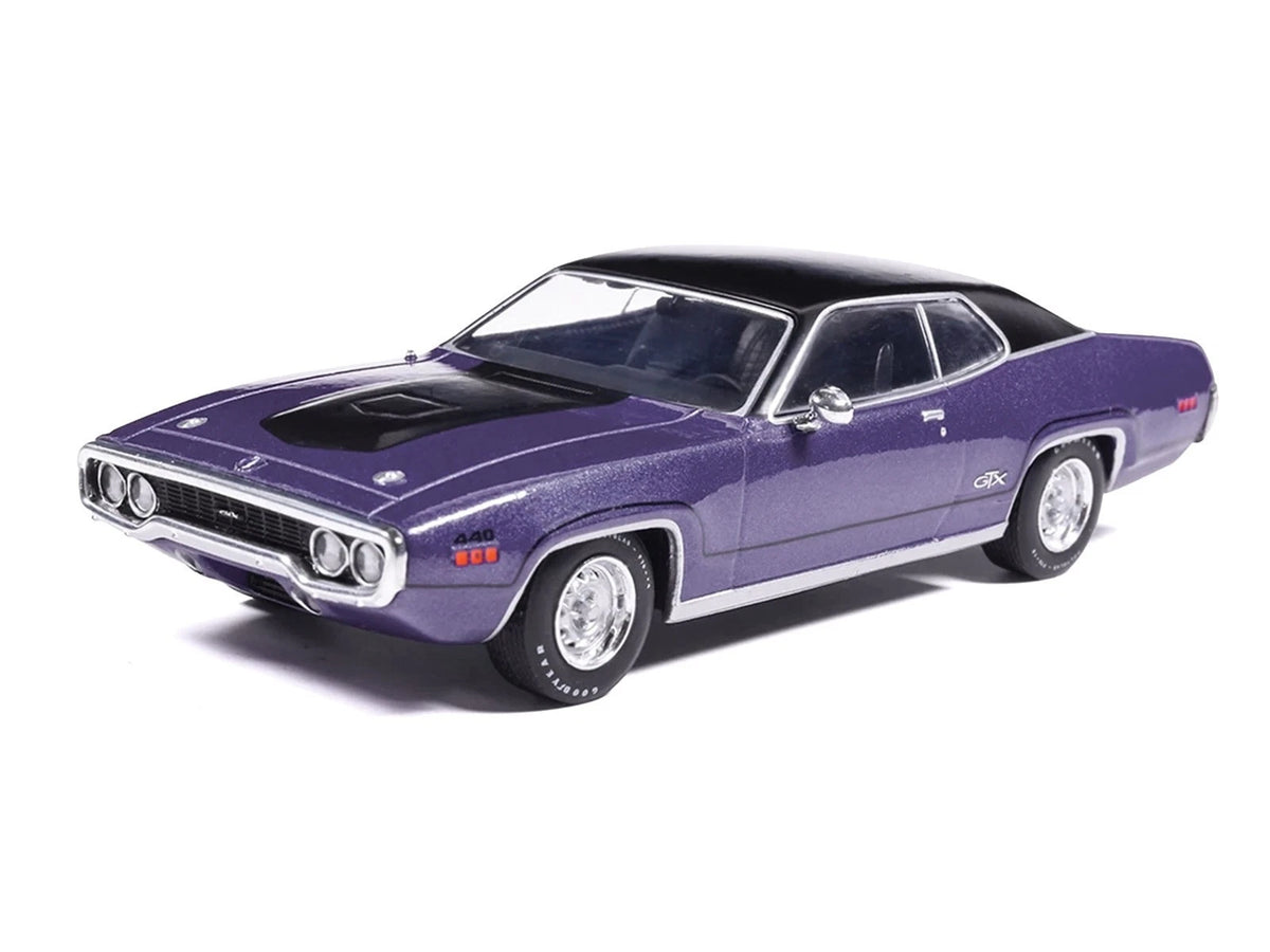 IXO Models 1:43 1971 Plymouth GTX Runner – Metallic Purple – CLC622N