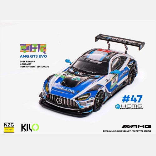 Kilo Works x NZG 1:64 Mercedes-AMG GT3 EVO KCMG