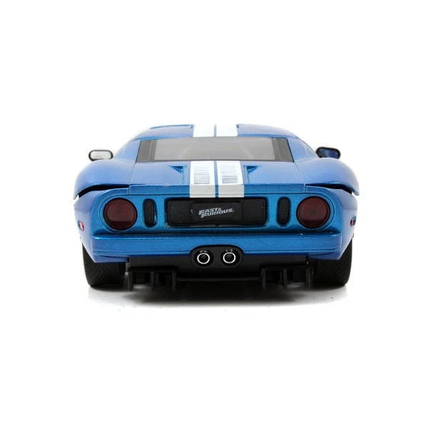 Ford GT Blue with White Stripes "Fast & Furious 7"