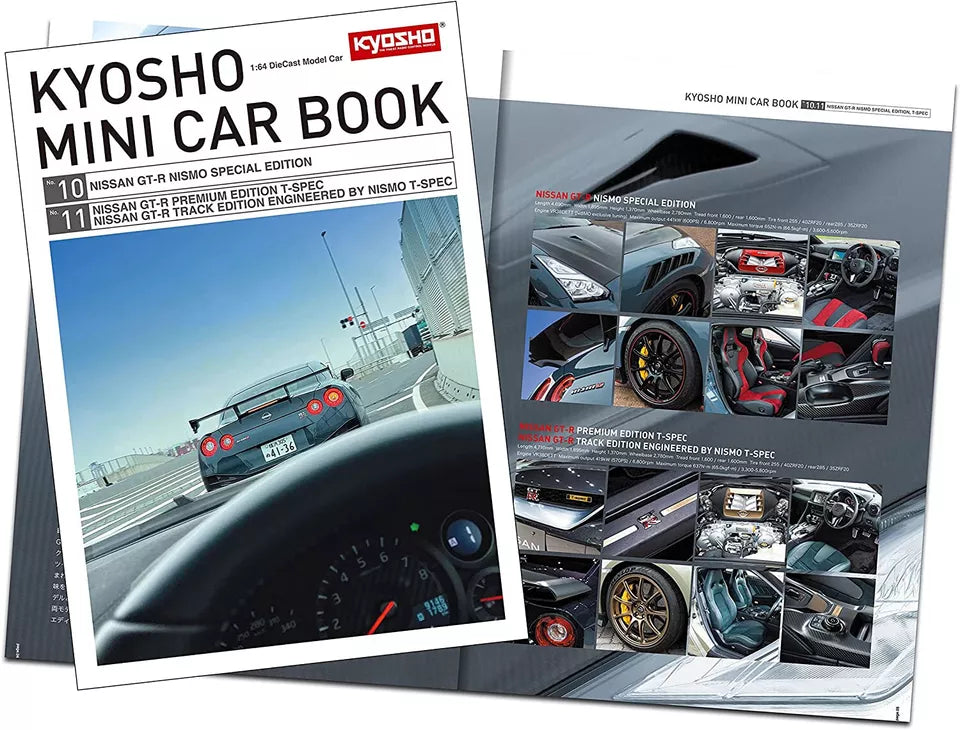 Nissan GT-R Nismo T Spec Midnight Purple KYOSHO MINI CAR & BOOK No.11