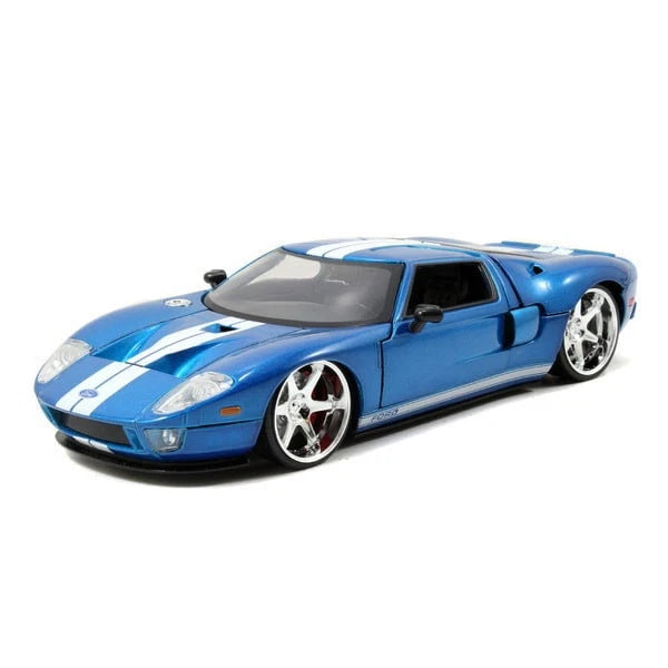 Ford GT Blue with White Stripes "Fast & Furious 7"