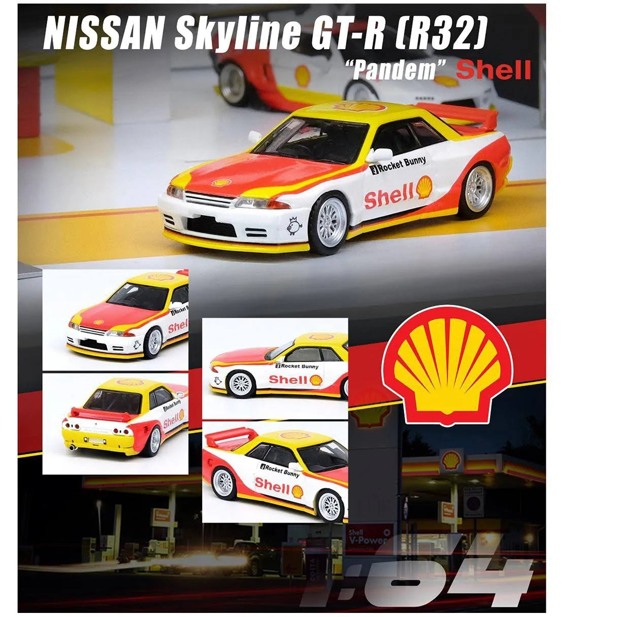 NISSAN SKYLINE GT-R (R32) PANDEM ROCKET BUNNY "SHELL"