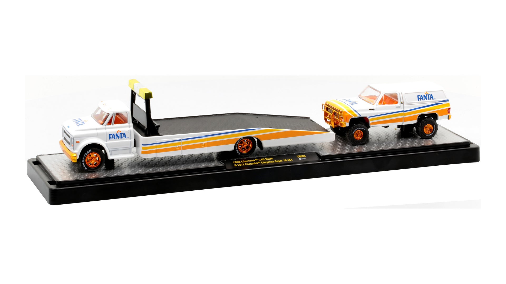 Chase Cars-Fanta 1968 Chevrolet C60 Truck & 1973 Chevrolet Cheyenne Super 10 4x4