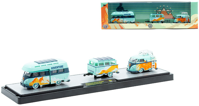 1959 Volkswagen Double Cab Truck USA Model and 1960 Volkswagen Delivery Van and Trailer (M2 Auto-Haulers Release 85)
