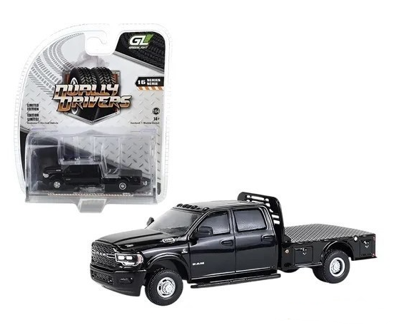 2023 Ram 3500 Dually Flatbed Pickup Truck in Black GL46160-F