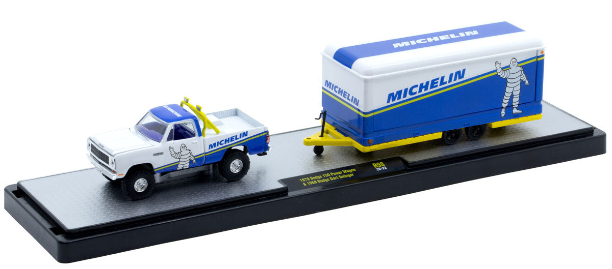 M2 Machines 1:64 1979 Dodge 150 Power Wagon & 1969 Dodge Dart Swinger – Auto-Haulers Release 98 36000-98-B