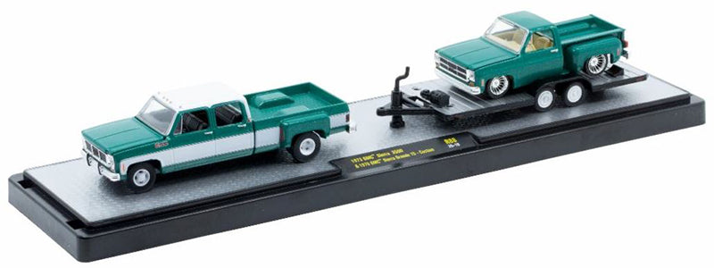 (M2 Machines-Auto-Haulers Release 88)-Chevy Truck and Trailer Duo 36000-88C