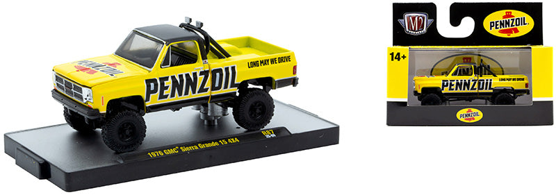 Pennzoil - 1976 GMC Sierra Grande 15 4X4 Pickup Truck (M2 Machines-Detroit-Muscle Release 87)