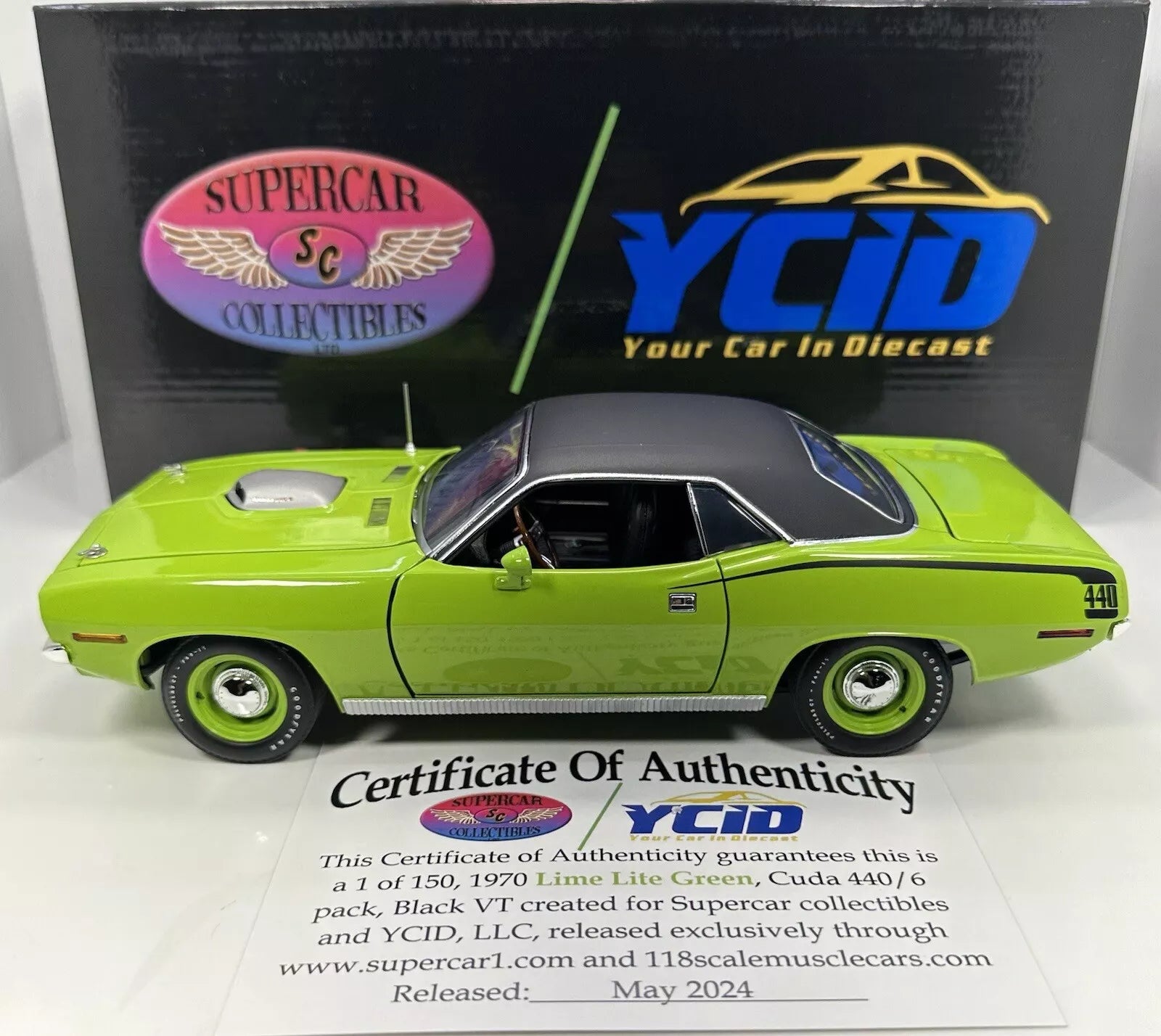 Plymouth Cuda 440-6 1970 YCID (Vinyl Top)